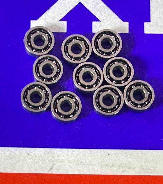 10-pakowy 1,5x5x2 stal nierdzewna otwarte miniaturowe łożysko