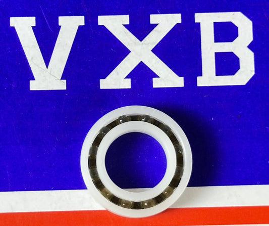 Łożysko z tworzywa Acetal/POM 6801 - kulki szklane - 12x21x5mm