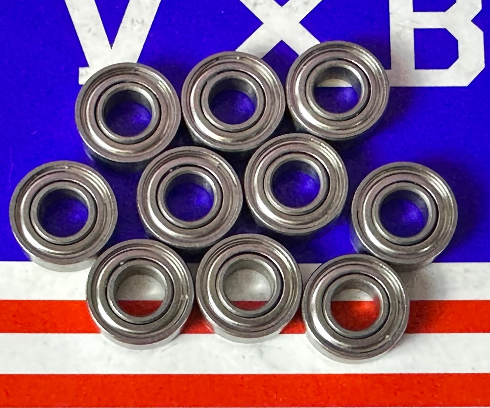 Vòng bi gốm 10 gói 5x11x4 Thép không gỉ đã che chắn vòng bi abec-5