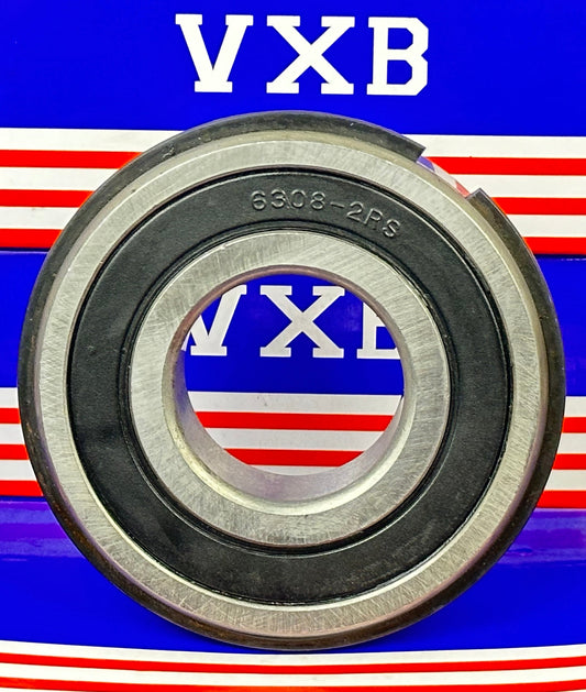 Łożysko uszczelnione 6308-2RSNR 40x90x23 - pierścień zatrzaskowy