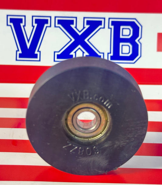 8mm Bore Bearing - 2" Black Tire 8x 2" x 1/2"inch