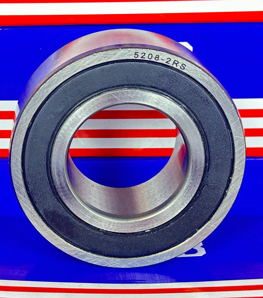 Vòng bi tiếp xúc góc 2 hàng 5208 2RS1 40x80x30.2