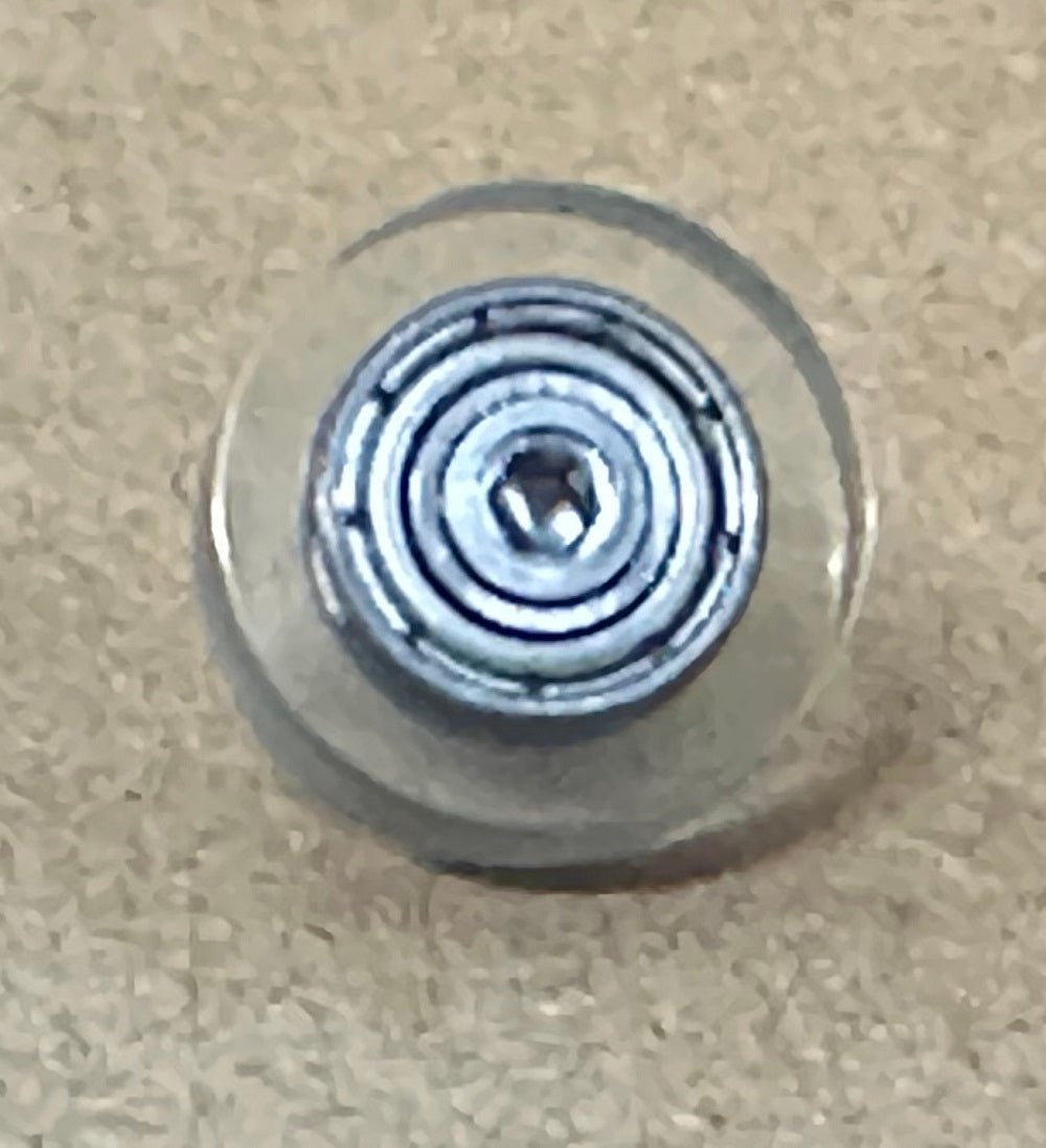 PU3x12x3ZZ GREEN PU Covered Bearing M3 Stud