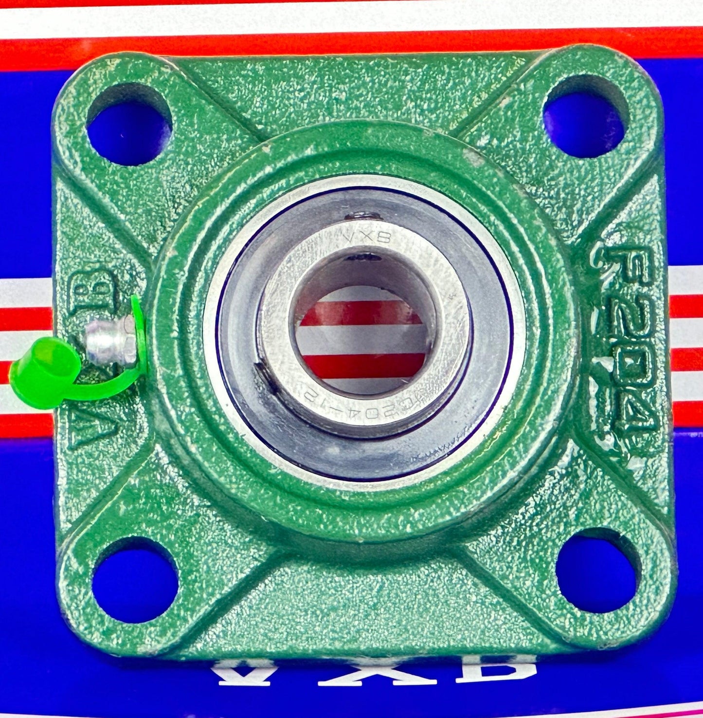 3/4" UCF204-12 Mounted Bearing Insert + Square Flanged Cast Housing