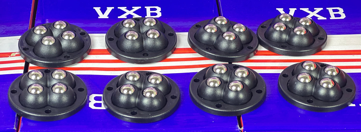 8-Pack Self Adhesive 4-Balls Caster Wheels Legs - Light Load