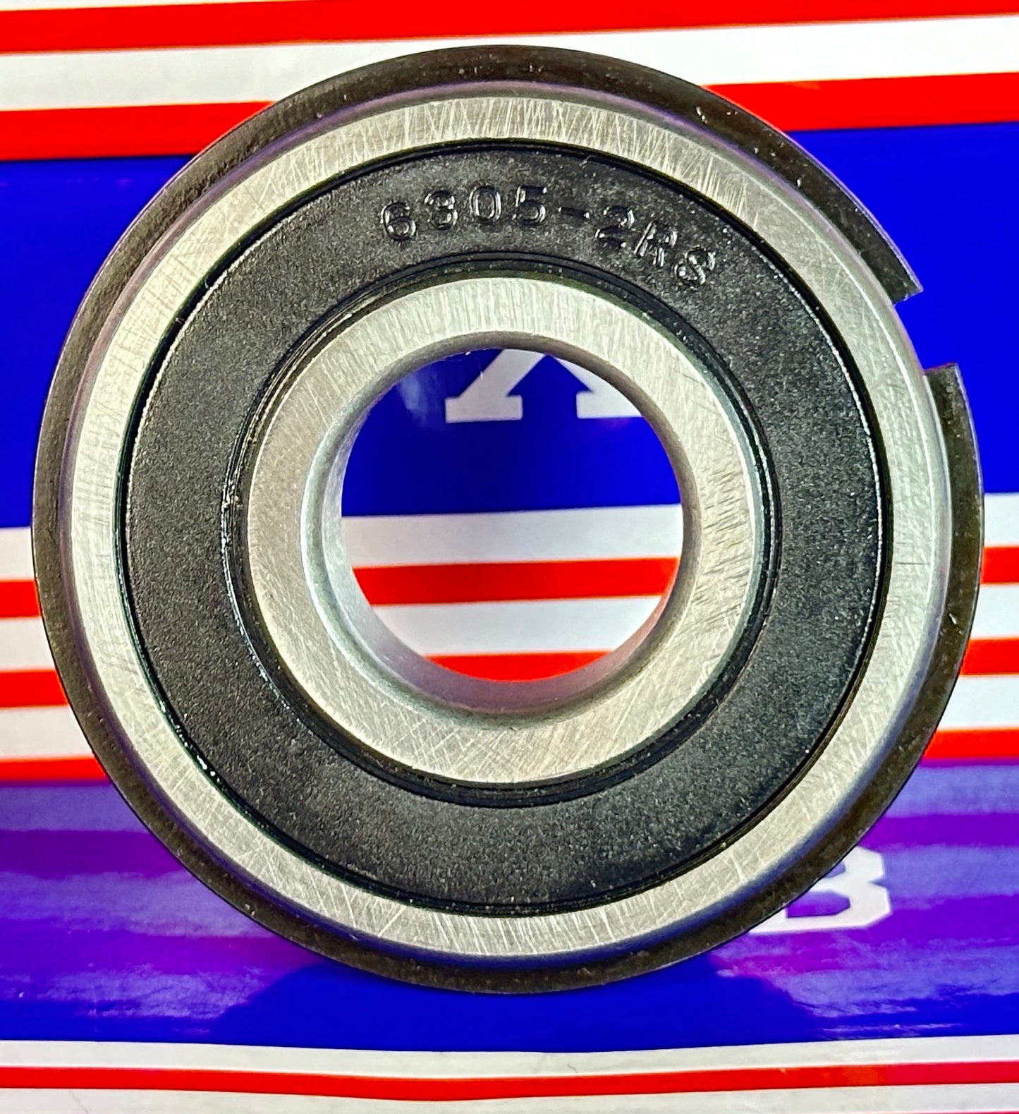 Łożysko uszczelnione 6305-2RSNR 25x62x17 - pierścień zatrzaskowy