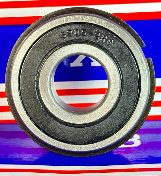 Łożysko uszczelnione 6305-2RSNR 25x62x17 - pierścień zatrzaskowy
