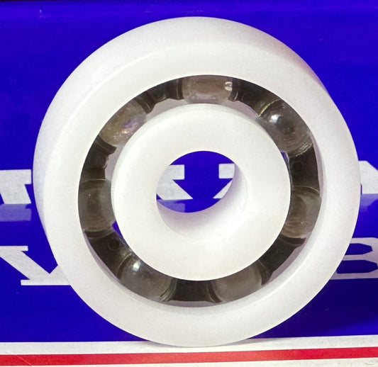 Łożysko z tworzywa Acetal/POM 6300 - kulki szklane - 10x35x11mm