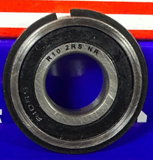 ตลับลูกปืนปิดผนึก R10-2RSNR ขนาด 5/8" x 1-3/8" x 11/32" - แหวนสแน็ป