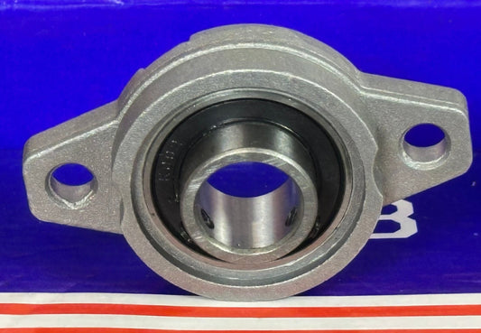 15mm Flange Miniature Pillow Block Bearing KFL002 - Zinc Alloy Housing