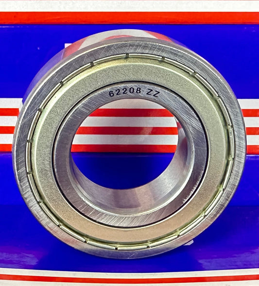 62208 ZZ 40x80x23 ตลับลูกปืนร่องลึกแบบมีโล่ห์