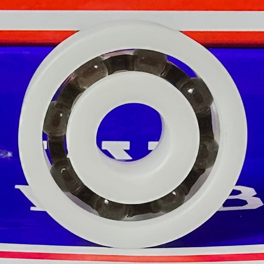 Łożysko z tworzywa Acetal/POM 6301 - kulki szklane - 12x37x12mm