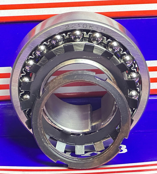 2210K+H Self Aligning Ball Bearing with Adapter Sleeve 45x90x23mm