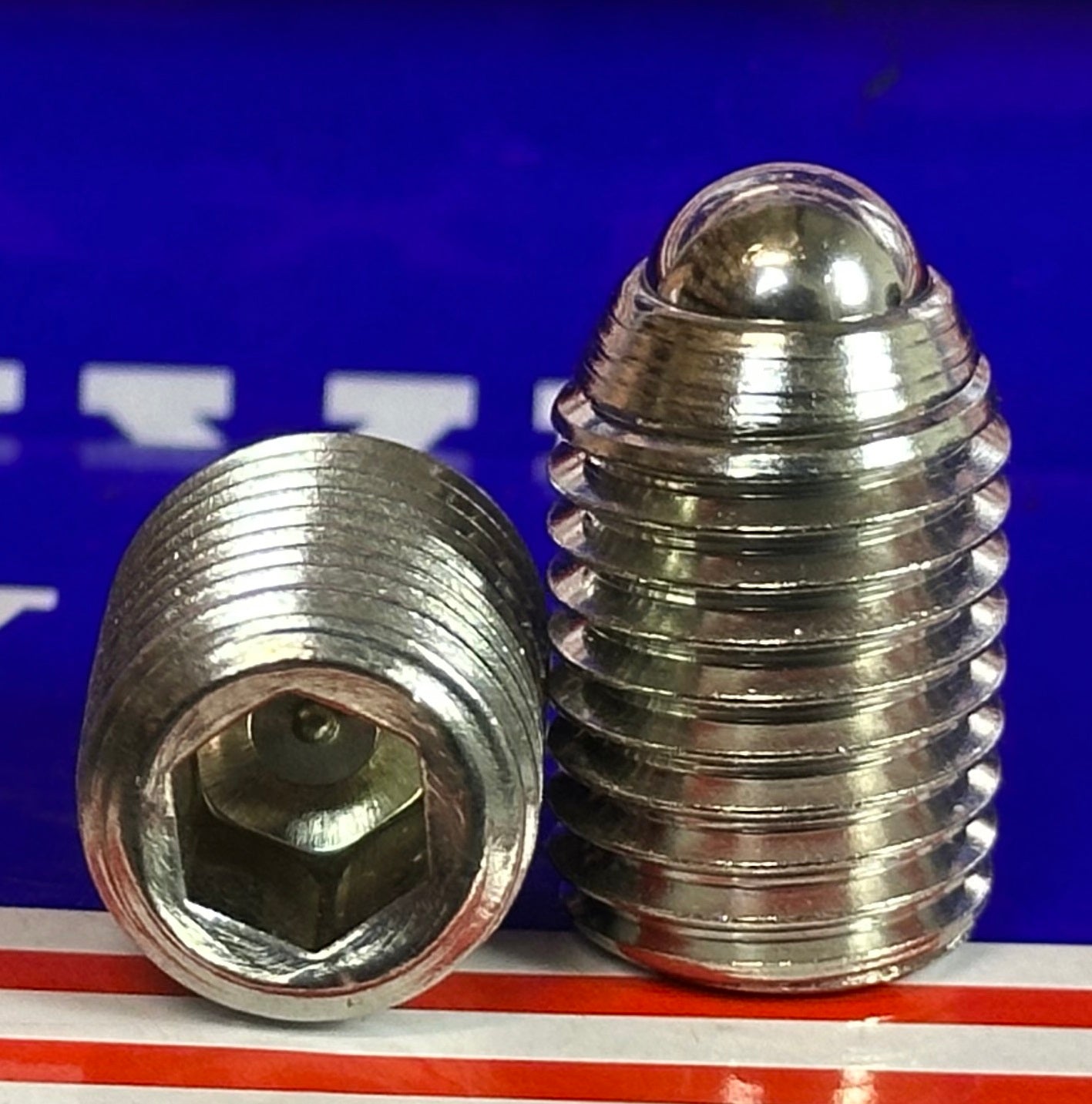 M16 25mm Length - Stainless Steel Ball Plunger - Hex Head
