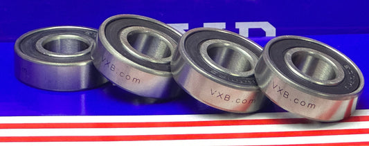 4-Pack 6001-2RS Bearings 12x28x8mm Ball Bearings - Sealed 6001RS