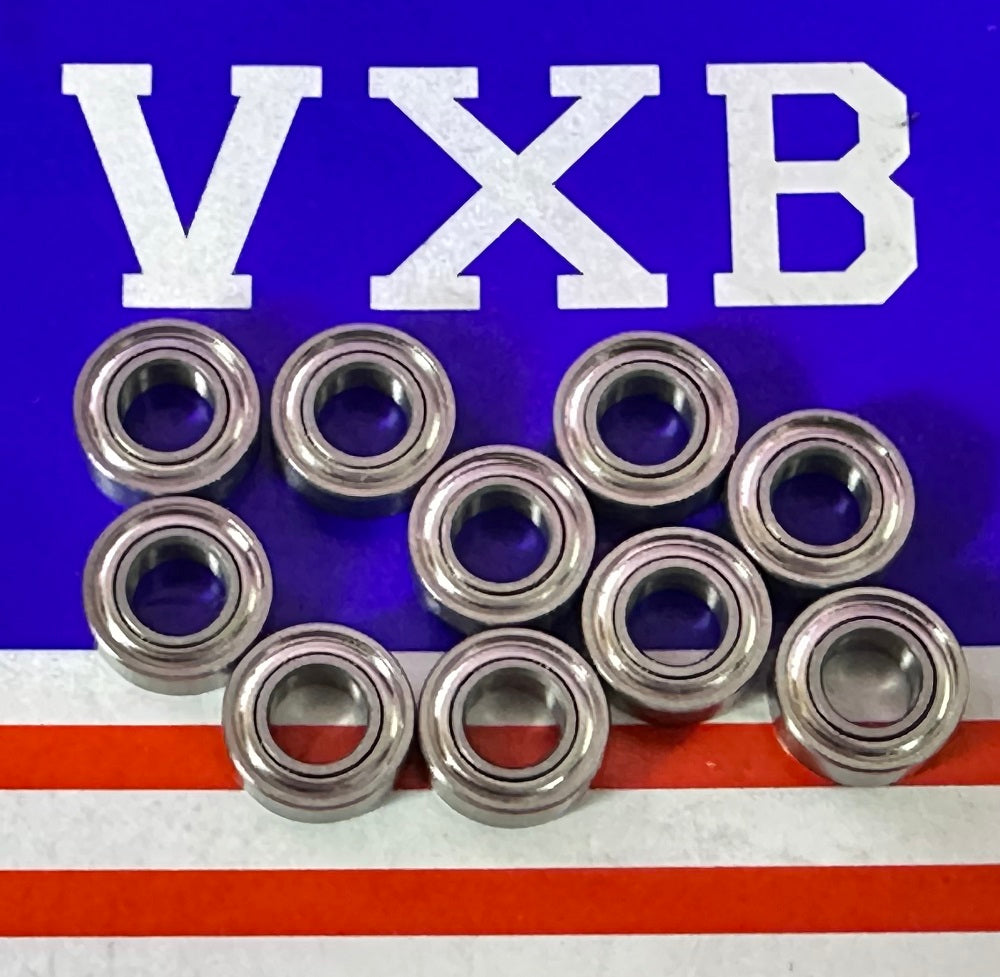 10 paket 5x11x4 paslanmaz çelik korumalı ABEC-5 minyatür yatak