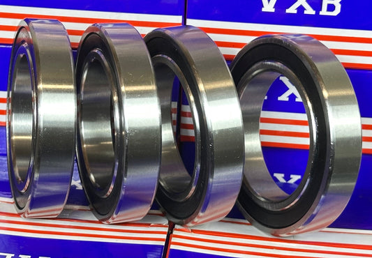 4-Pack 6014-2RS Bearings 70x110x20mm Ball Bearings - Sealed