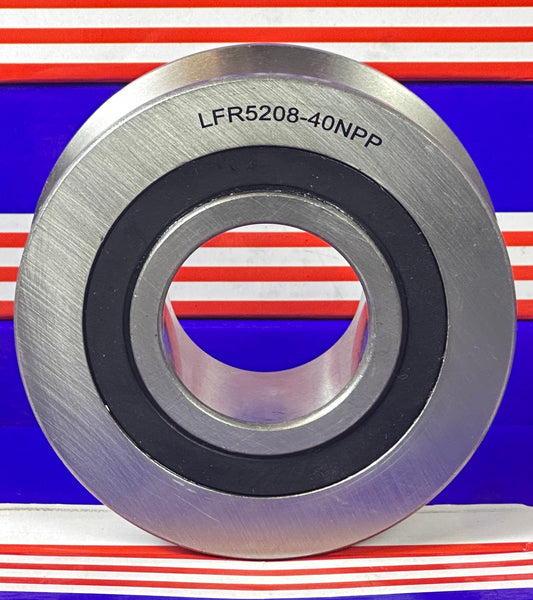 LFR5208-40-2RS 40mm ID x 40mm U-Groove Sealed Track Roller Bearing