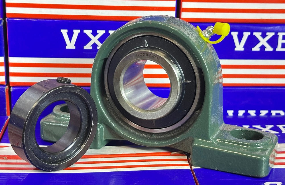 HCP207-21 1 5/16" Pillow Block Mounted Bearing - Eccentric Collar Lock