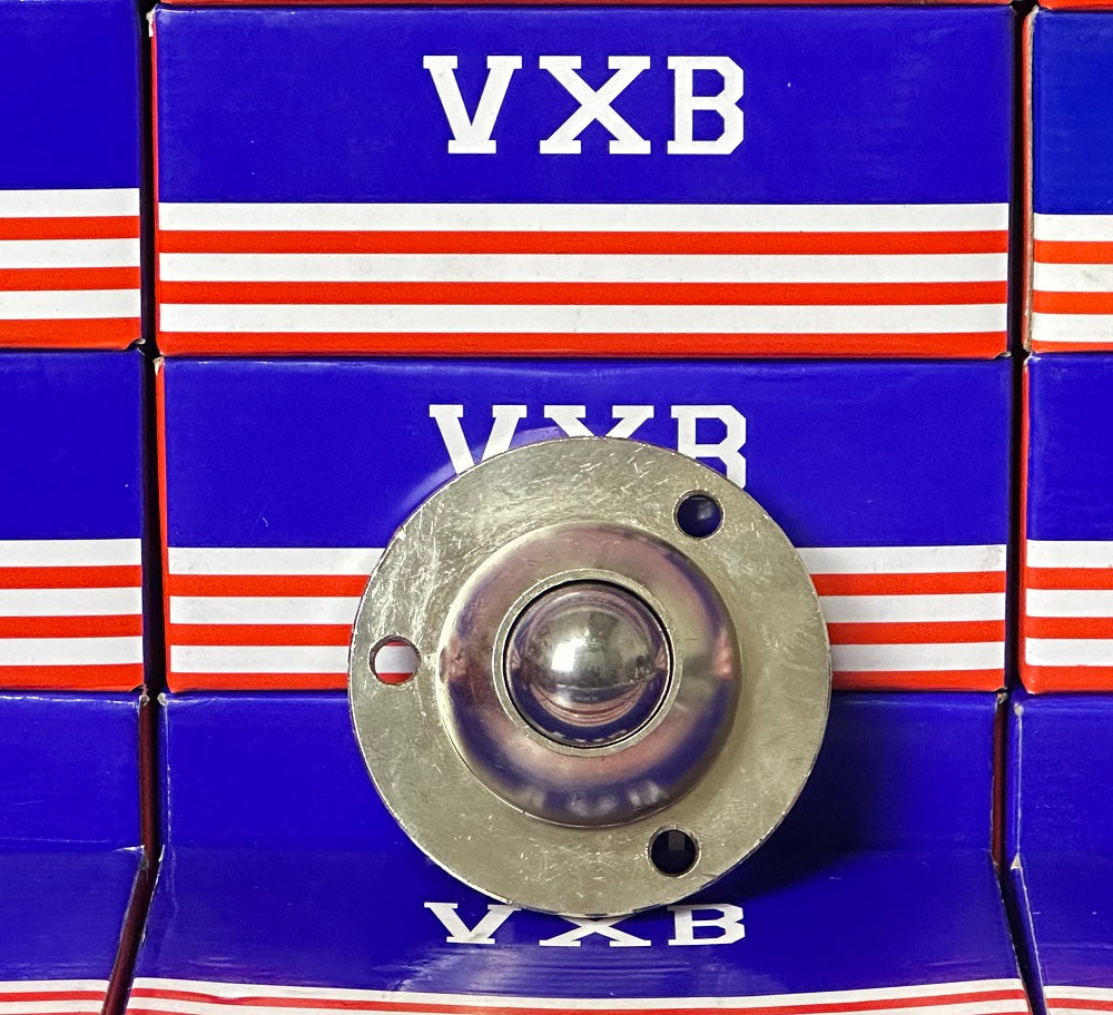 286 lbs Stainless Steel Ball Transfer Unit - Flush Mount - Heavy Duty