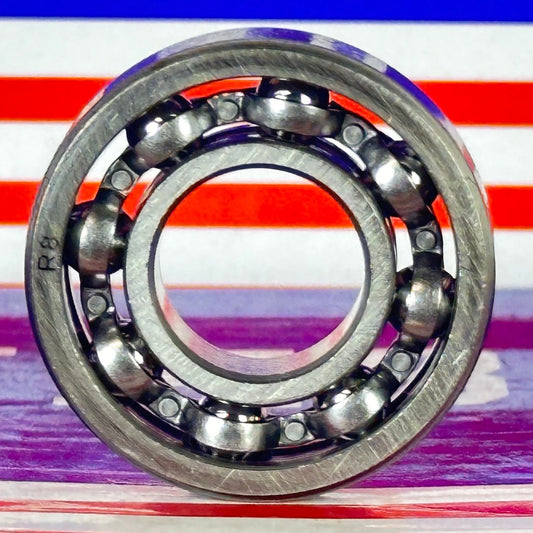 R8 Open Ball Bearing 1/2" x 1-1/8" x 1/4" inch - Miniature
