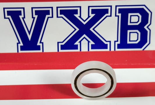 Łożysko z tworzywa Acetal/POM 6802 - kulki szklane - 15x24x5mm