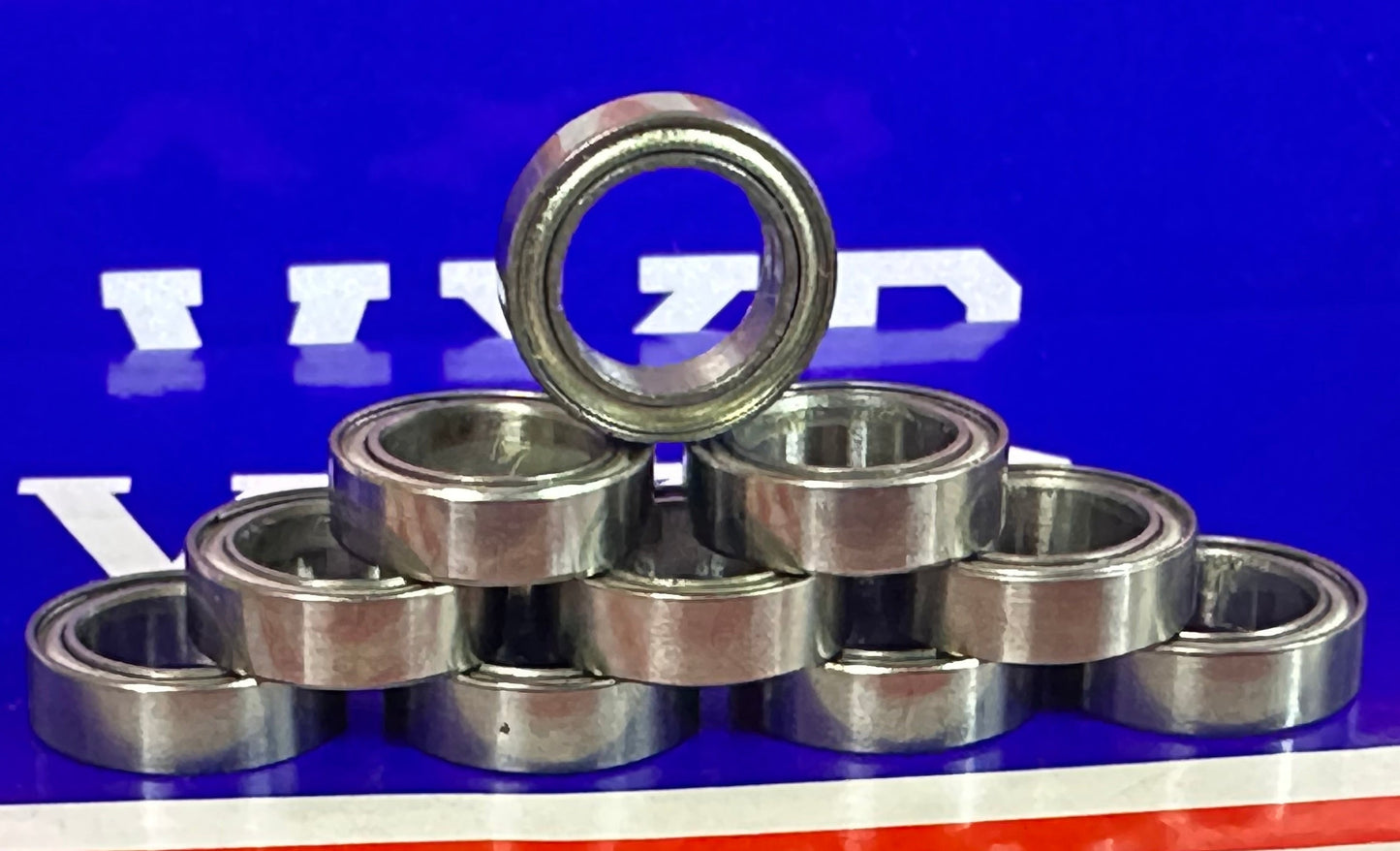 10 paket 8x12x3.5mm paslanmaz çelik yatak - korumalı - minyatür