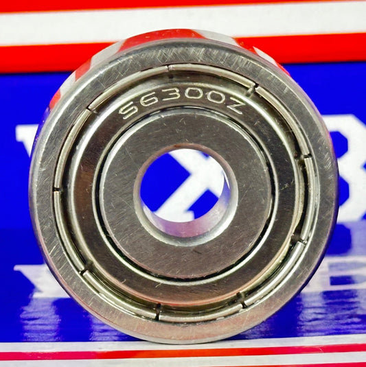 S6300ZZC4 محمل كروي من الفولاذ المقاوم للصدأ 10x35x11مم