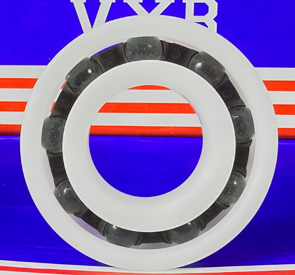 Łożysko z tworzywa Acetal/POM 6206 - kulki szklane - 30x62x16mm