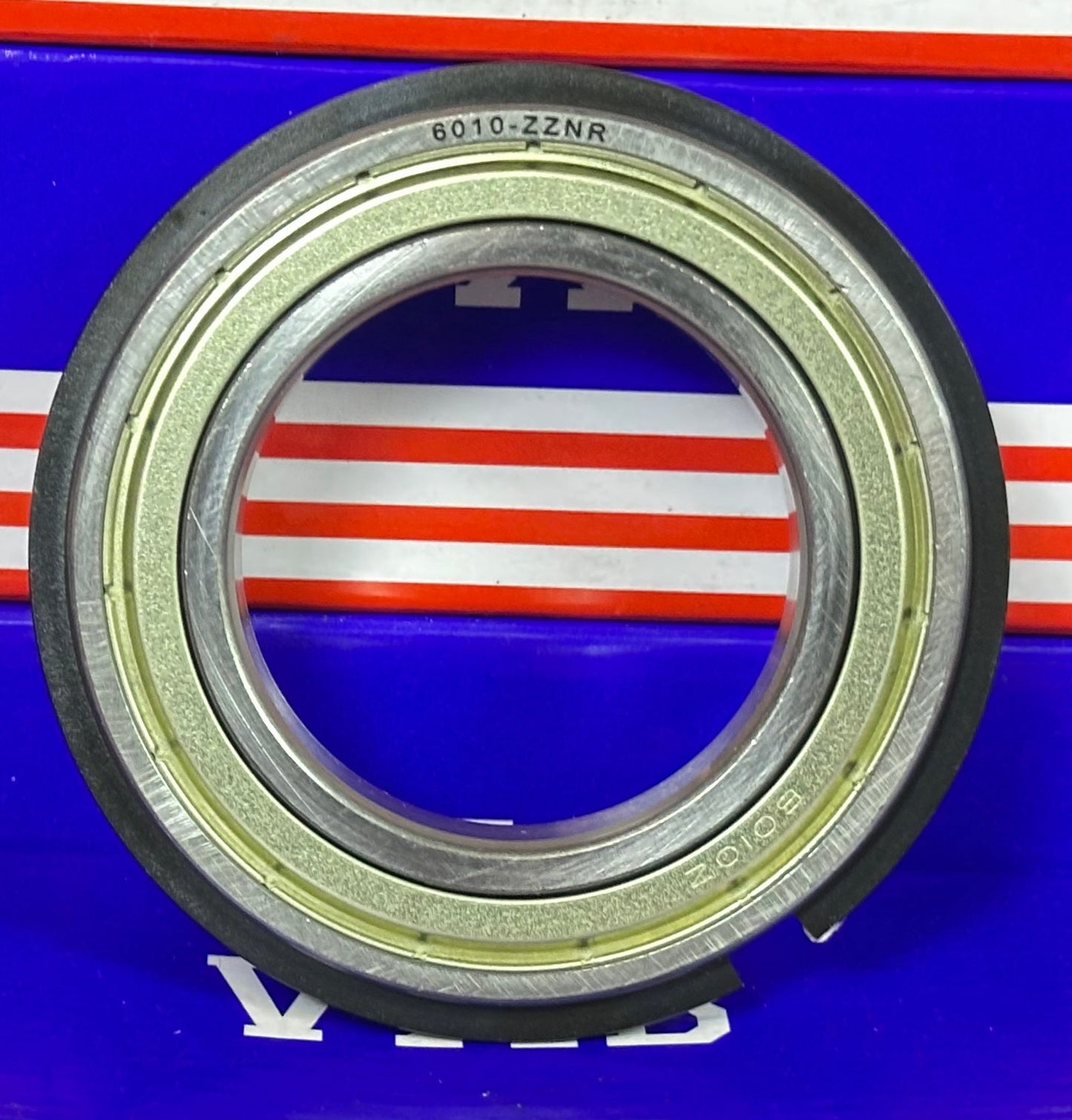 ตลับลูกปืนป้องกัน 6010ZZNR - แหวนสแน็ป - 50x80x16มม
