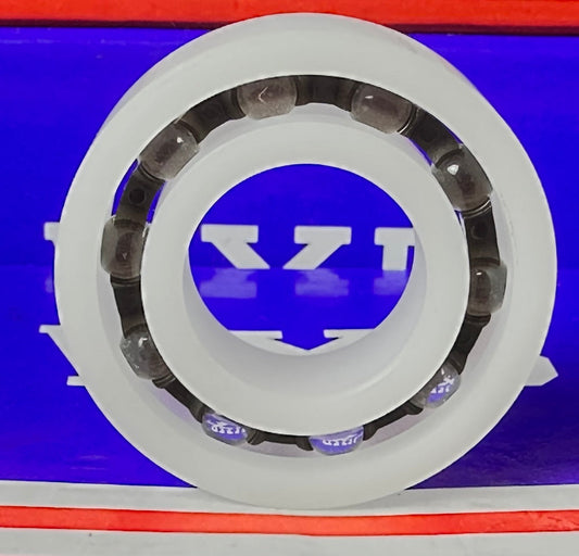 Łożysko plastikowe Acetal/POM 6003 - Kulki szklane - 17x35x10 mm