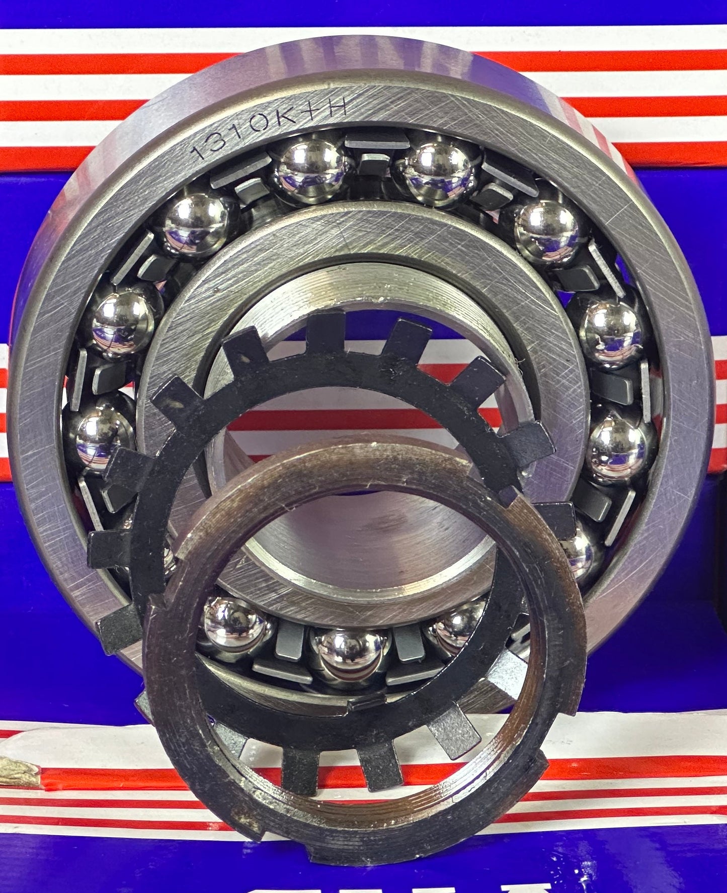 1310K+H Self Aligning Ball Bearing with Adapter Sleeve 45x110x27mm