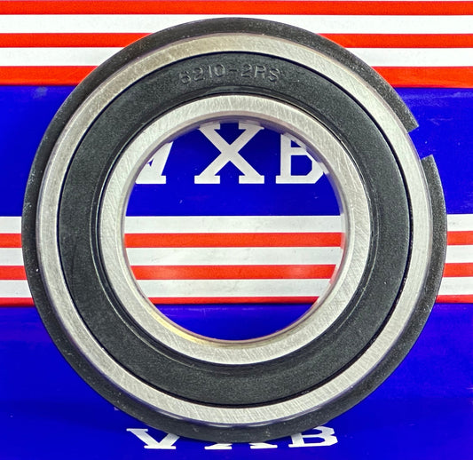 ตลับลูกปืนปิดผนึก 6210-2RSNR ขนาด 50x90x20 - แหวนสแน็ป