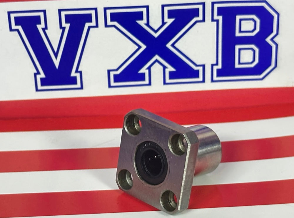 บุชแผ่นหน้าแปลนสี่เหลี่ยม 8 มม. สำหรับการเคลื่อนที่เชิงเส้น