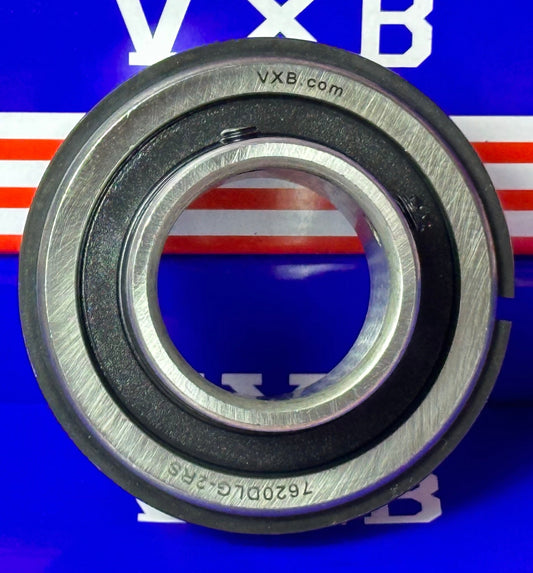 7620DLG-2RS Ball Bearing - Snap Ring - Extended Inner Ring 1-1/4" Bore; 2-9/16" OD