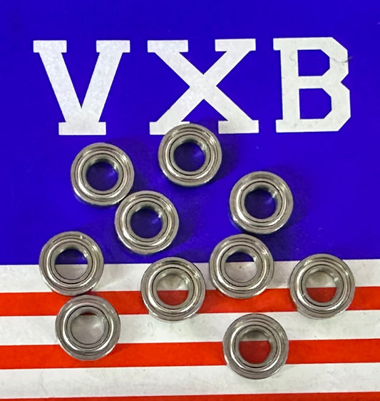 แบริ่งเซรามิก 10 แพ็ค SR166ZZ 3/16 "x 3/8" x 1/8 "แบริ่ง ABEC-5