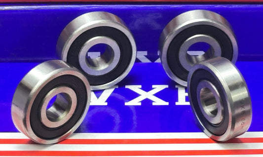 4-Pack 6200-2RS Ball Bearings Rubber Sealed 6200RS