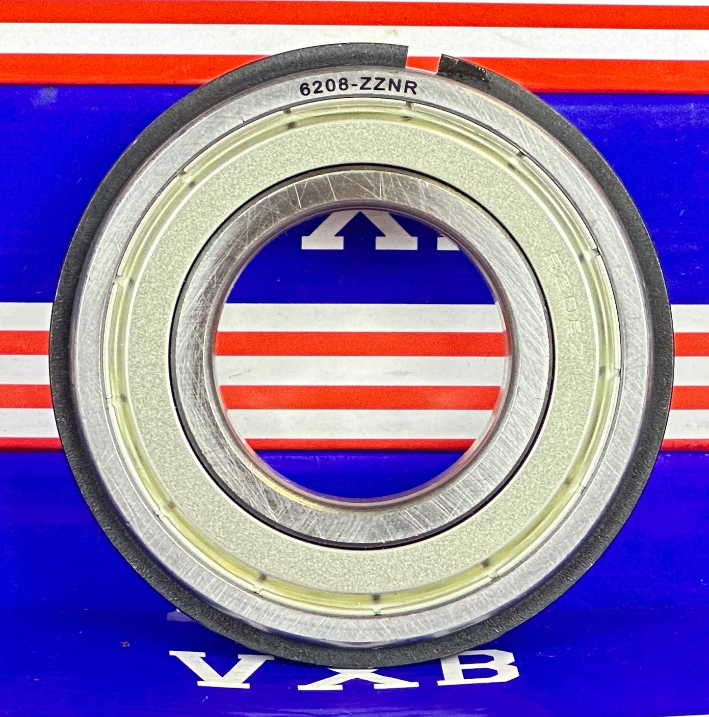 Łożysko osłonowe 6208ZZNR - pierścień zatrzaskowy - 40x80x18mm