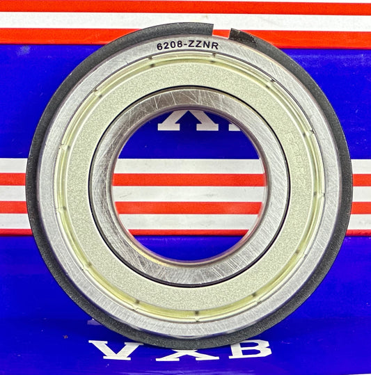ตลับลูกปืน 6208ZZNR ป้องกัน - แหวนสแน็ป - 40x80x18มม.