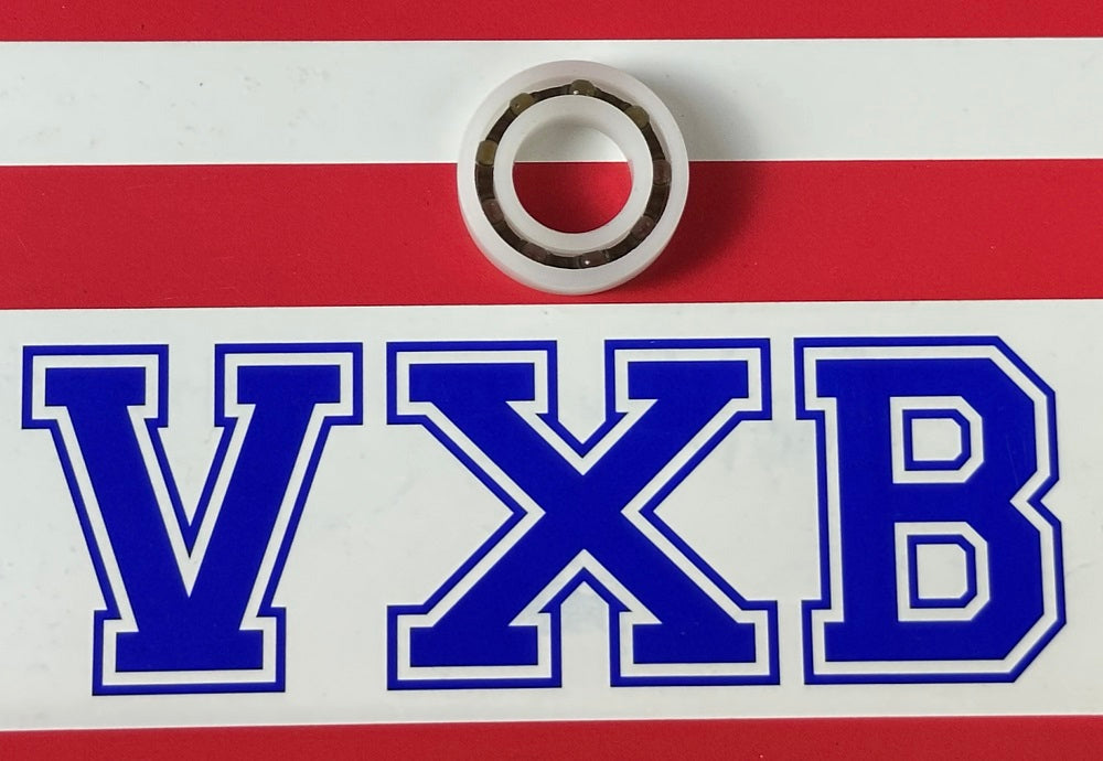 Łożysko z tworzywa Acetal/POM 6800 - kulki szklane - 10x19x5mm