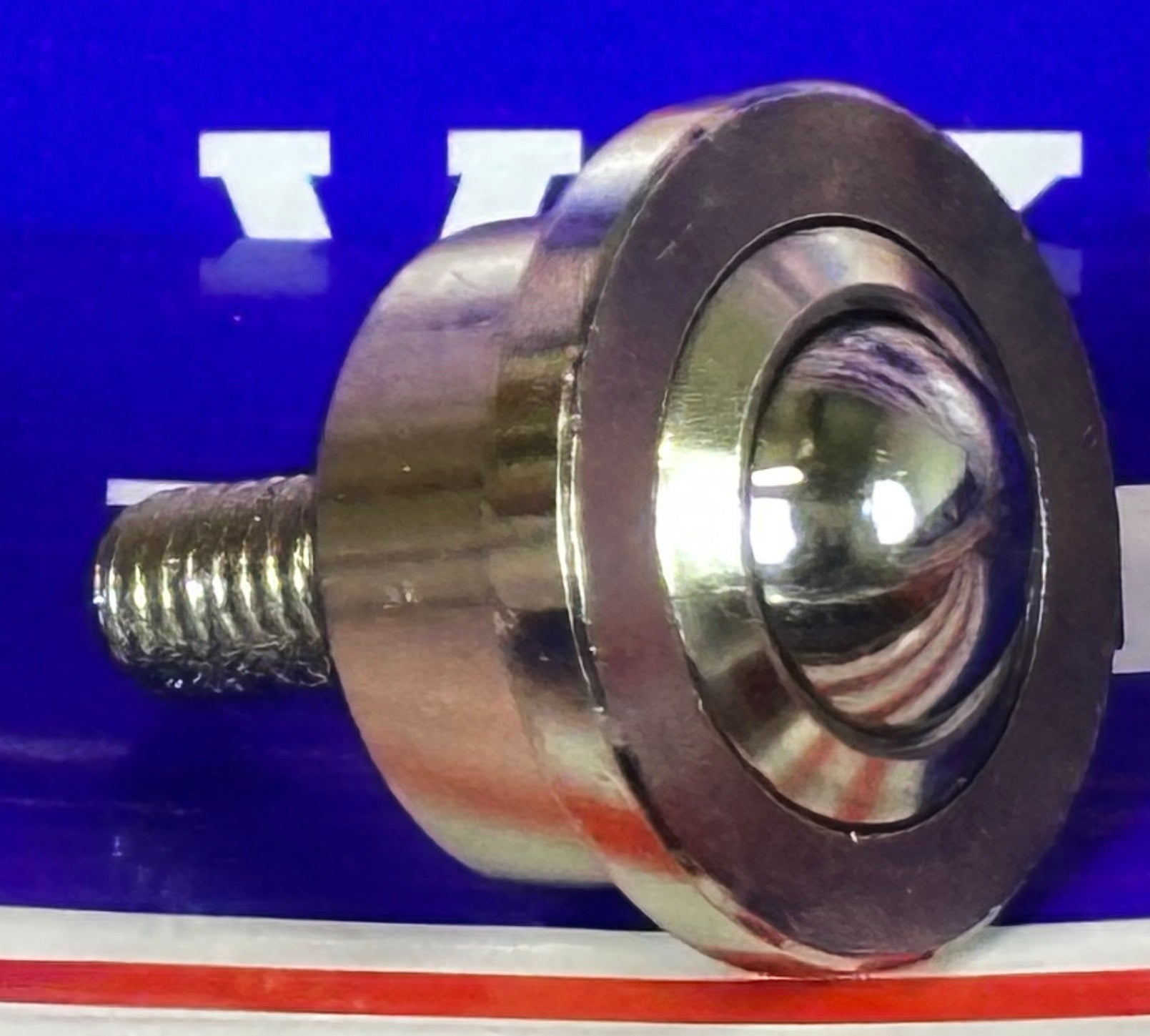 88 lbs capacity Heavy Duty Machined Steel Ball Transfer Unit threaded M8 Stud bolt Stem