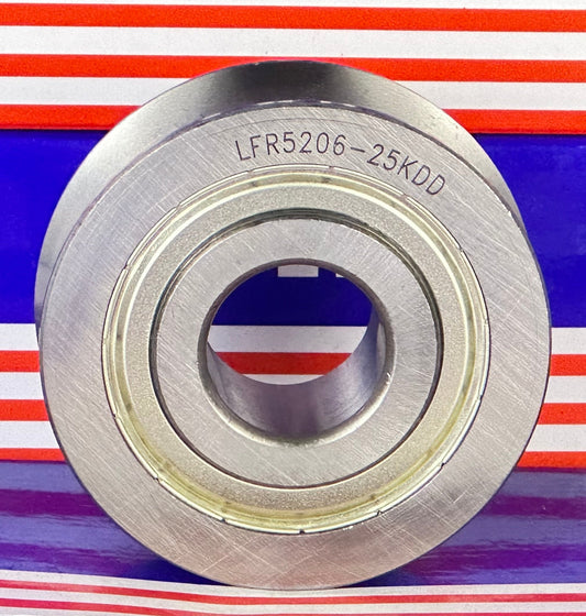 LFR5206-25KDD 25mm ID x 25mm U-Groove Track Roller Bearing Track