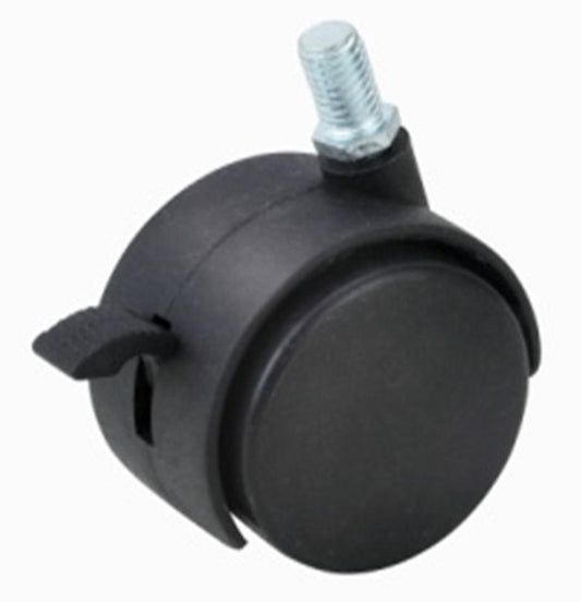 2"inch Caster Wheel 66 Lbs - Brake Nylon M8 Threaded Stem