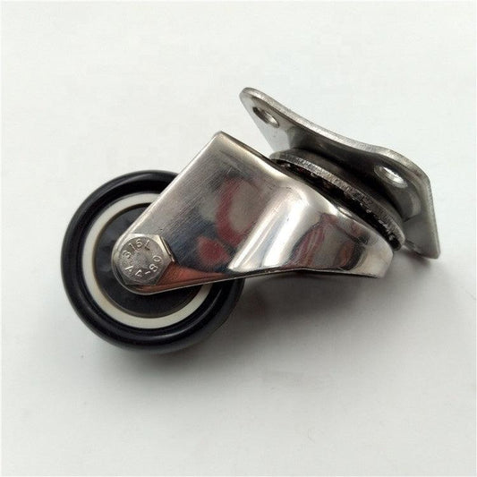 2" Stainless Steel Caster PU Wheel - Top Plate Mount