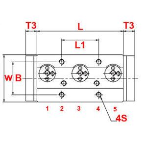 5-Roller Linear Bearing Block for SGR20 Rail 20mm (0.787")