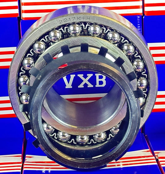 2217K+H Self Aligning Ball Bearing with Adapter Sleeve 75x150x36mm