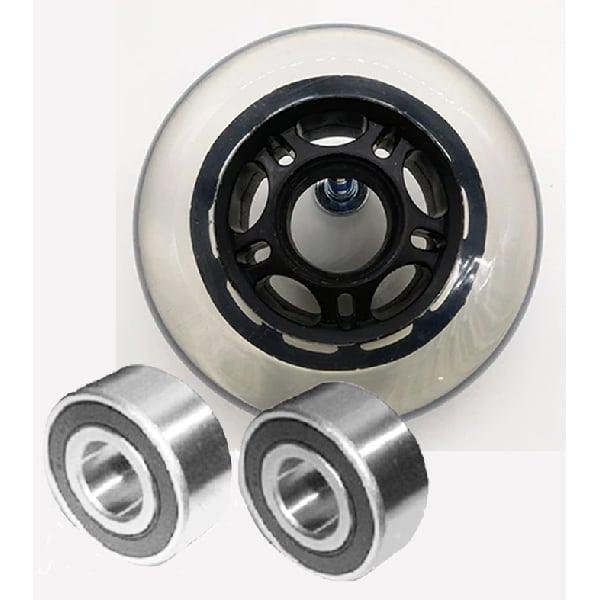 22mm ID 76mm OD Luggage Wheel + 2 Sealed Bearing 6x22x7mm