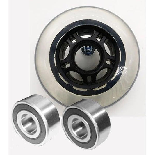 22mm ID 76mm OD Luggage Wheel + 2 Sealed Bearing 6x22x7mm