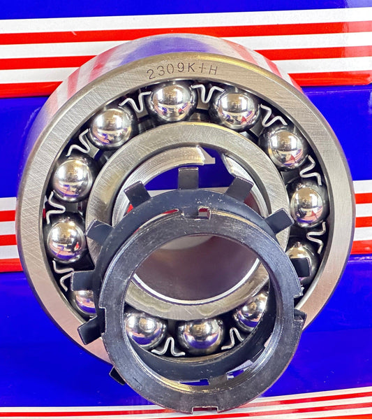 2309K+H Self Aligning Ball Bearing with Adapter Sleeve 40x100x36mm