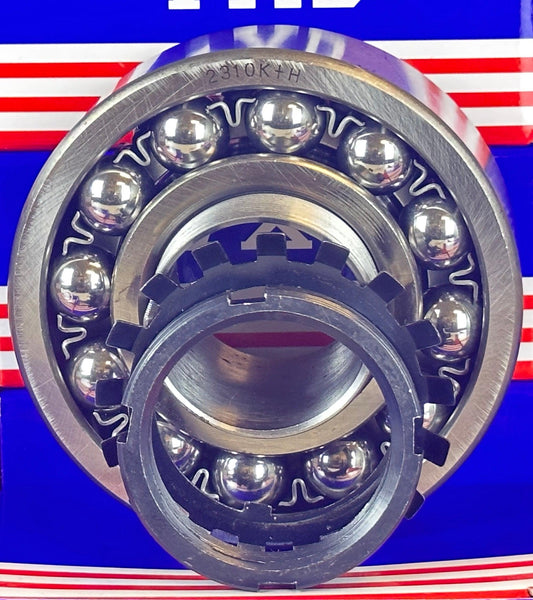2310K+H Self Aligning Ball Bearing with Adapter Sleeve 45x110x40mm